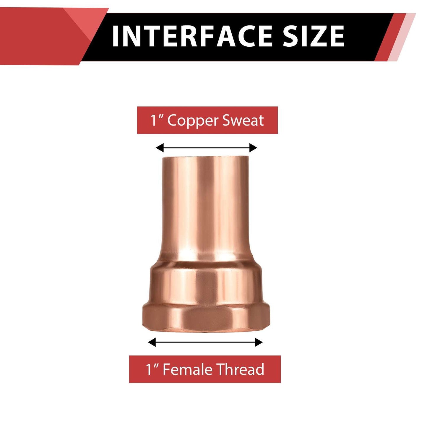 1" FTG x Female Threaded Street Adapter