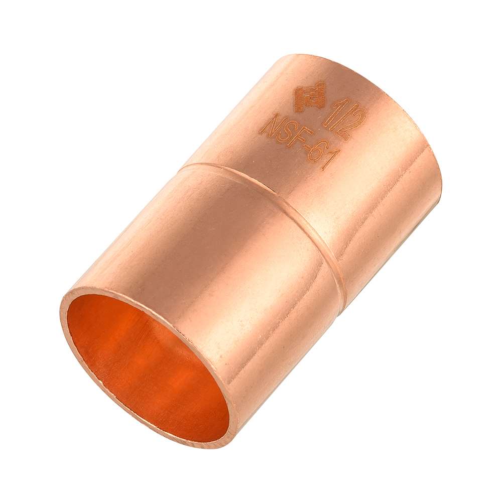 30 Pcs 1/2" Copper Coupling With Rolled Stop at Wholesale Price