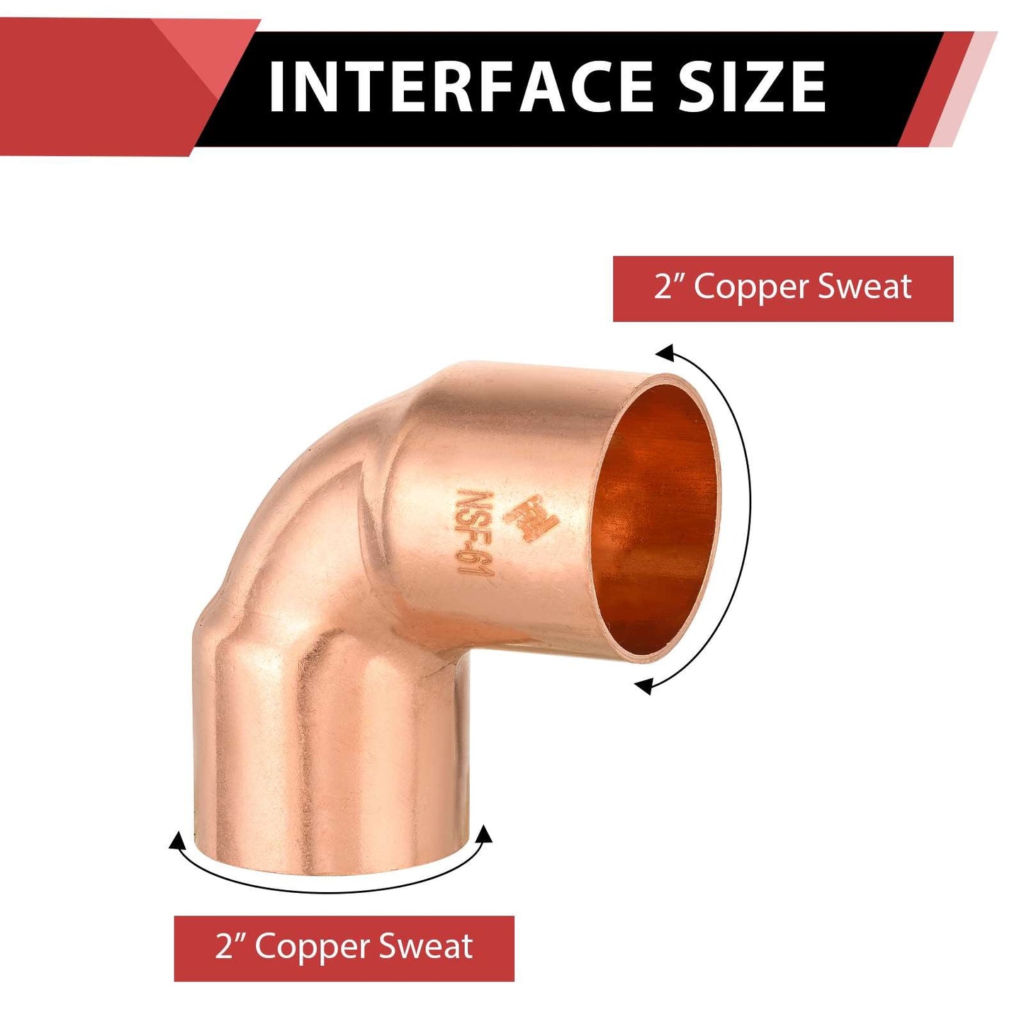 30 Pcs 2" 90º Short Radius Copper Elbow at Wholesale Price