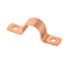 Pro 50 Pack 1/2" Copper Pipe Straps, Two Hole Plumbingsell
