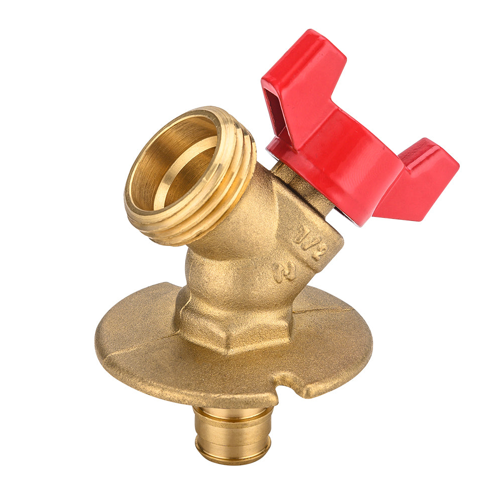 10 Pcs 1/2" PEX Expansion x 3/4" NH, PEX Sillcock, Red