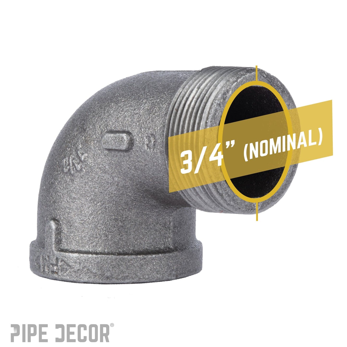 3/4 in. Black 90 Degree Street Elbow