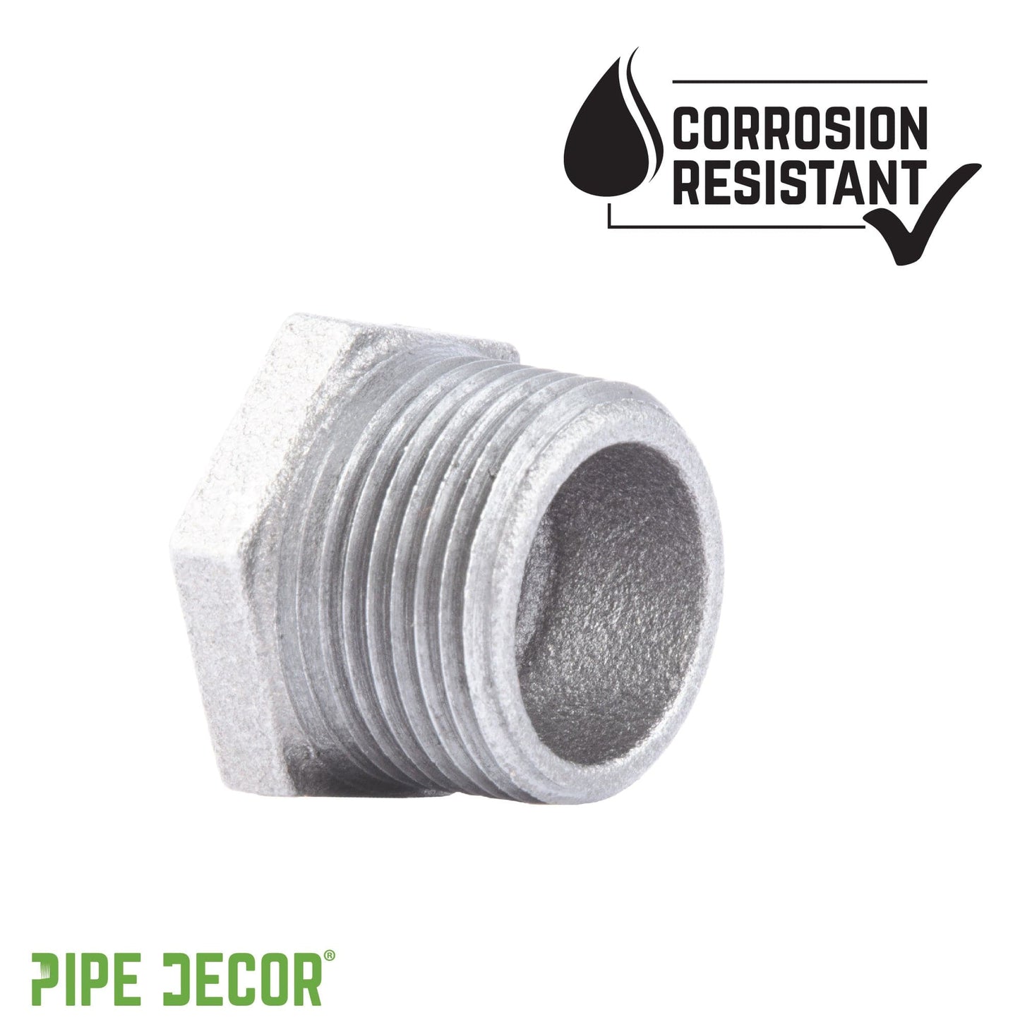 1 in. x 1/4 in. Galvanized Iron Bushing