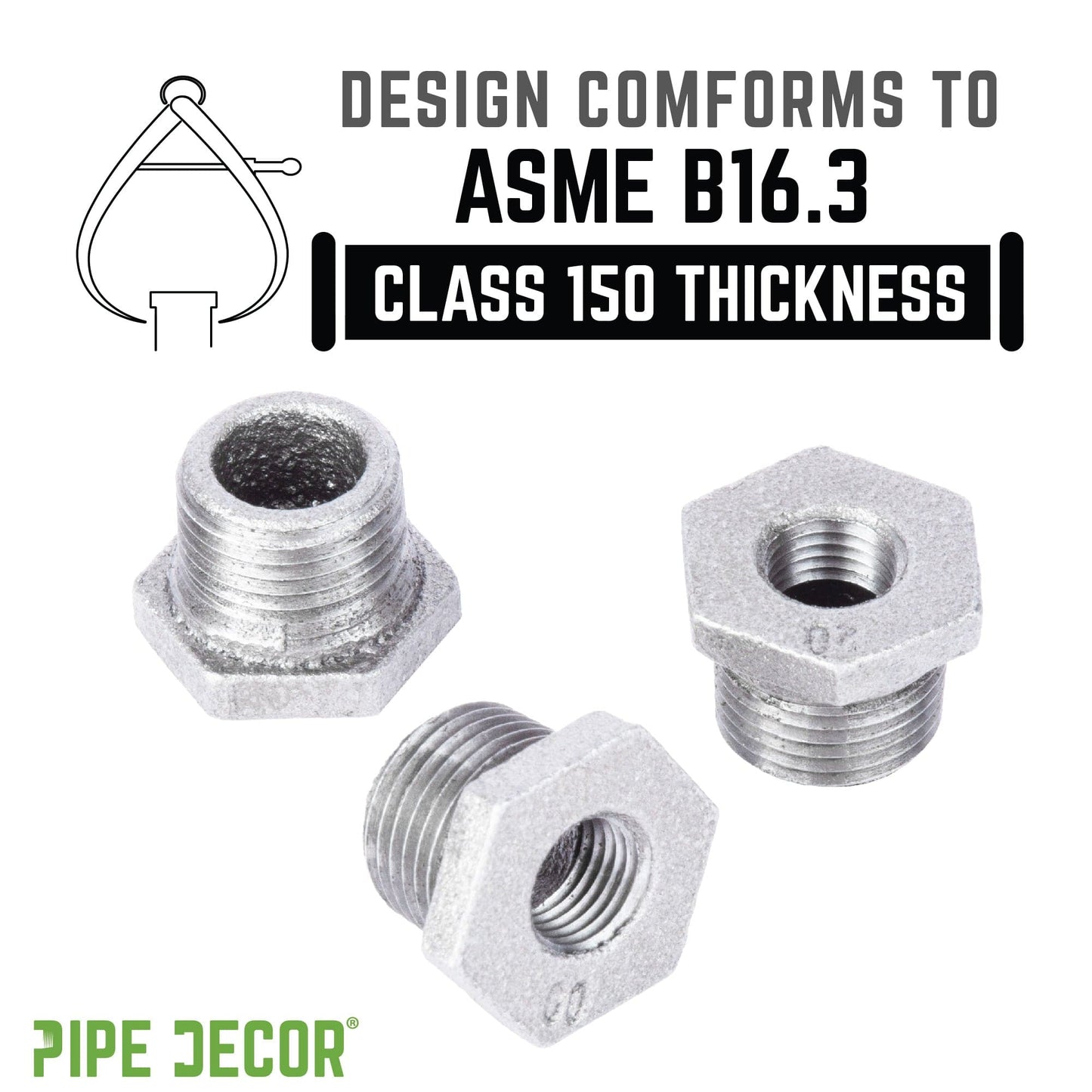 1/4 in. x 1/8 in. Galvanized Iron Bushing
