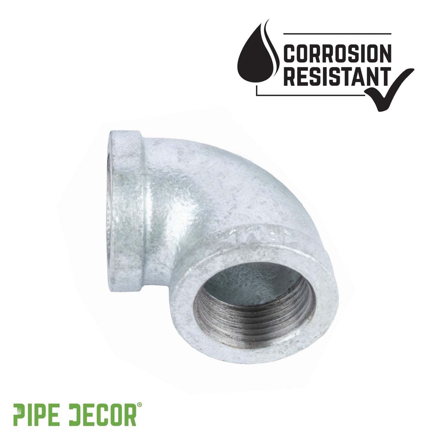 3/4 in. Galvanized Iron 90 Degree Elbow