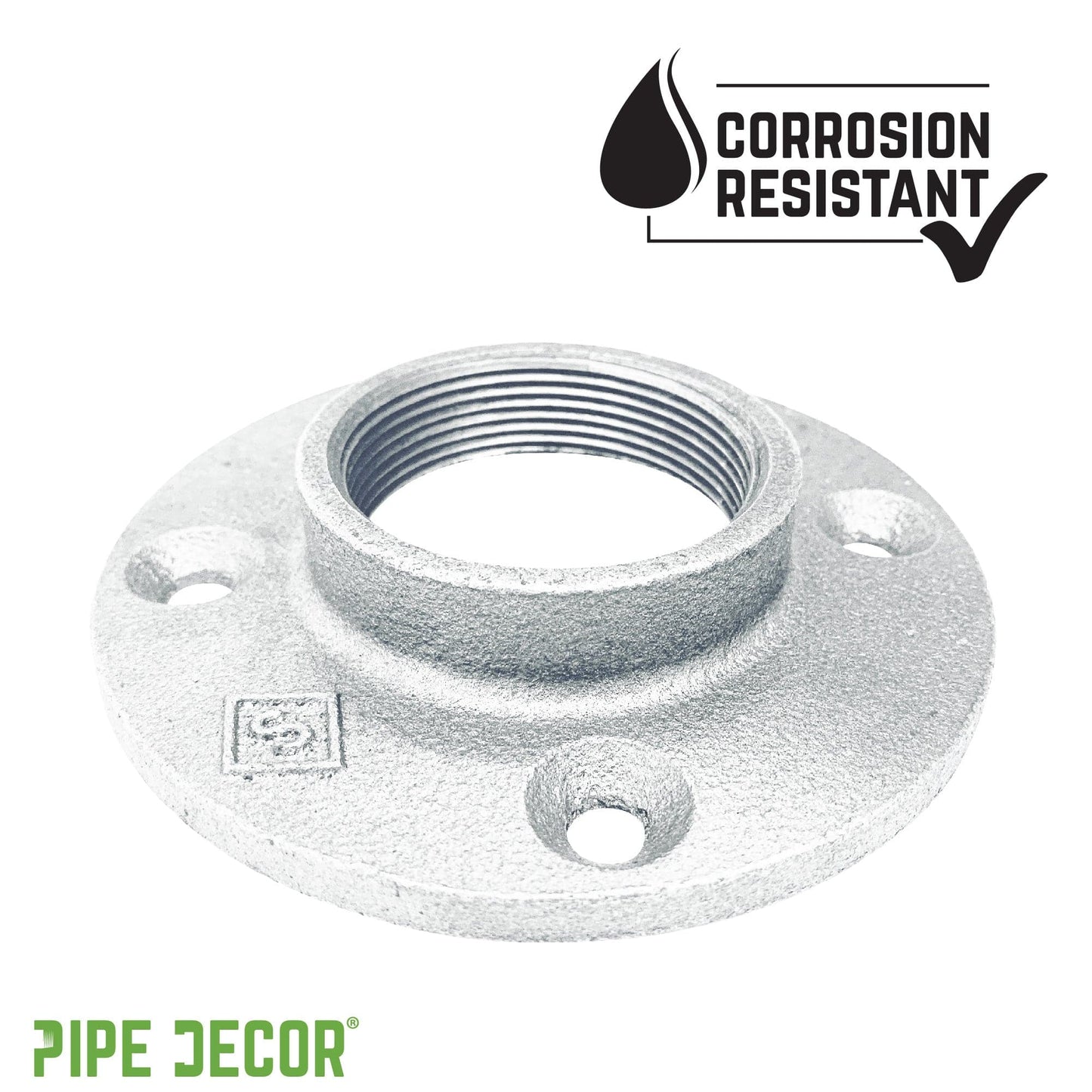 1 1/4 in. Galvanized Iron Floor Flange