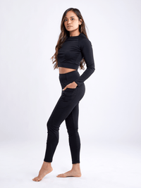 JupiterGear High-Waisted Classic Gym Leggings with Side Pockets Jupiter Gear