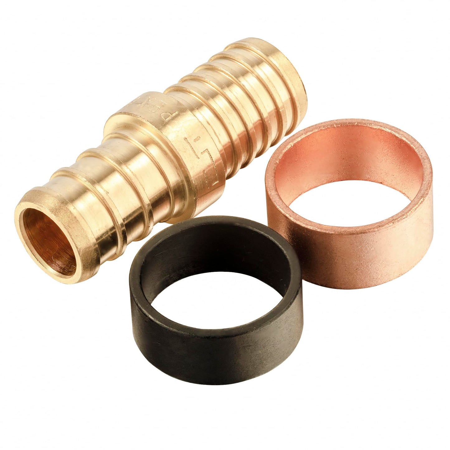 30 Pcs PEX-B Crimp 3/4-Inch Pex x 3/4-Inch PB Transition Brass Pex Coupling (Lead Free)