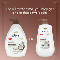 Dove Restoring Liquid Body Wash with Pump Coconut & Cocoa Butter, 30.6 oz EasyOptionXY LLC