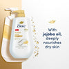 Dove Body Wash with Pump Dryness Relief Jojoba Oil, 30.6 oz EasyOptionXY LLC
