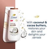 Dove Restoring Coconut and Cocoa Butter Liquid Body Wash, 20 oz EasyOptionXY LLC