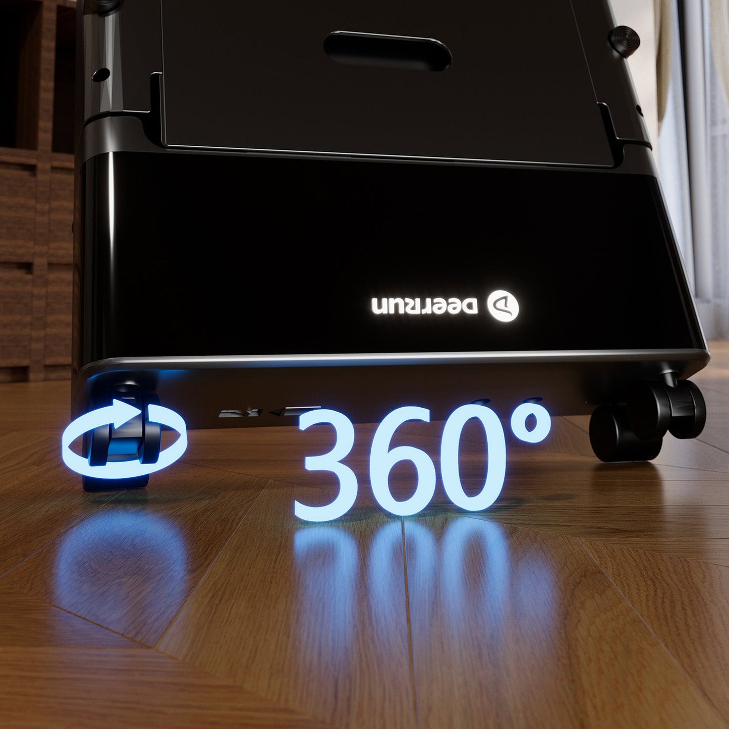 DeerRun Z20 Suitcase-Style Treadmill – Foldable Deck, Ultra Compact with LED Display