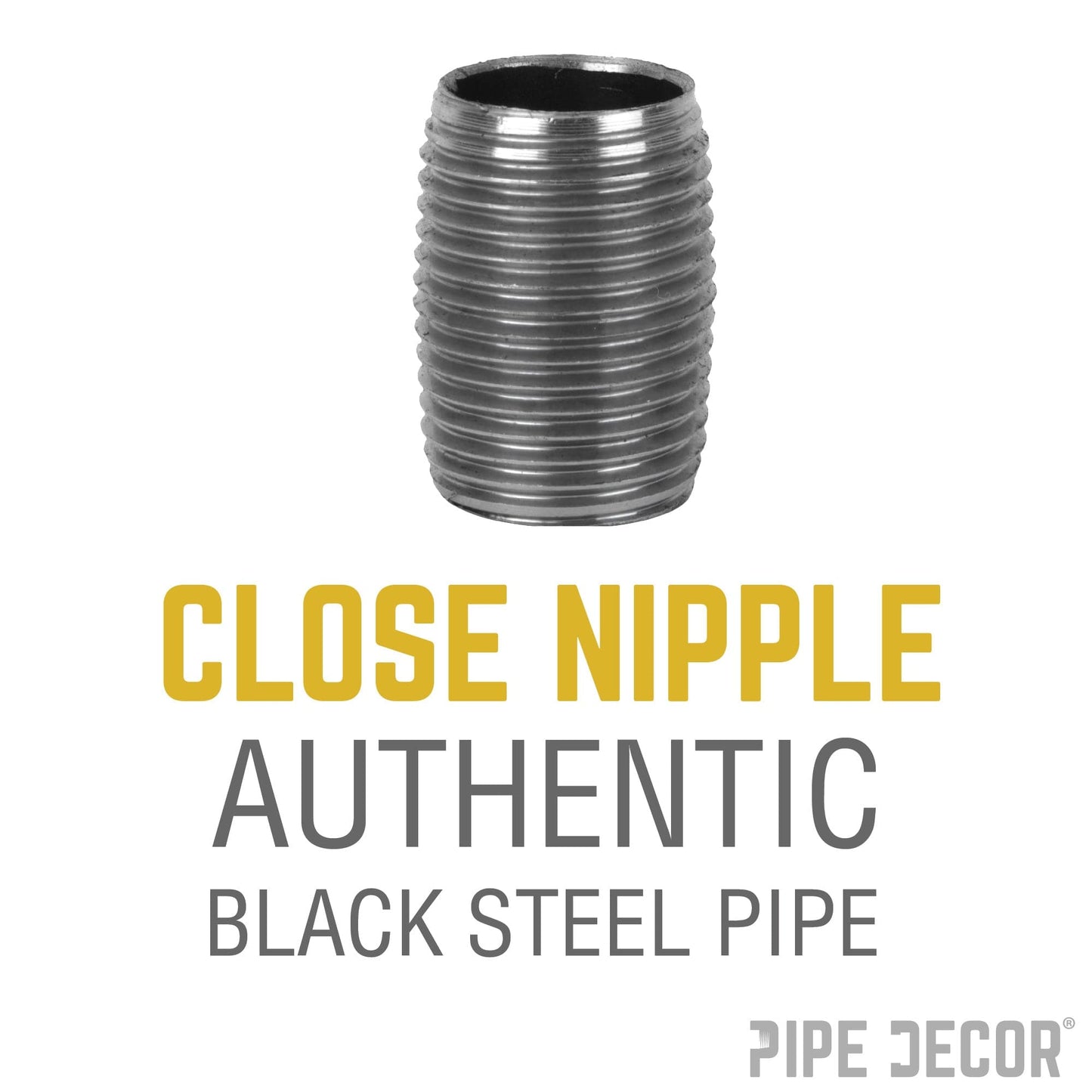 1/4 in. Close Black Pipe
