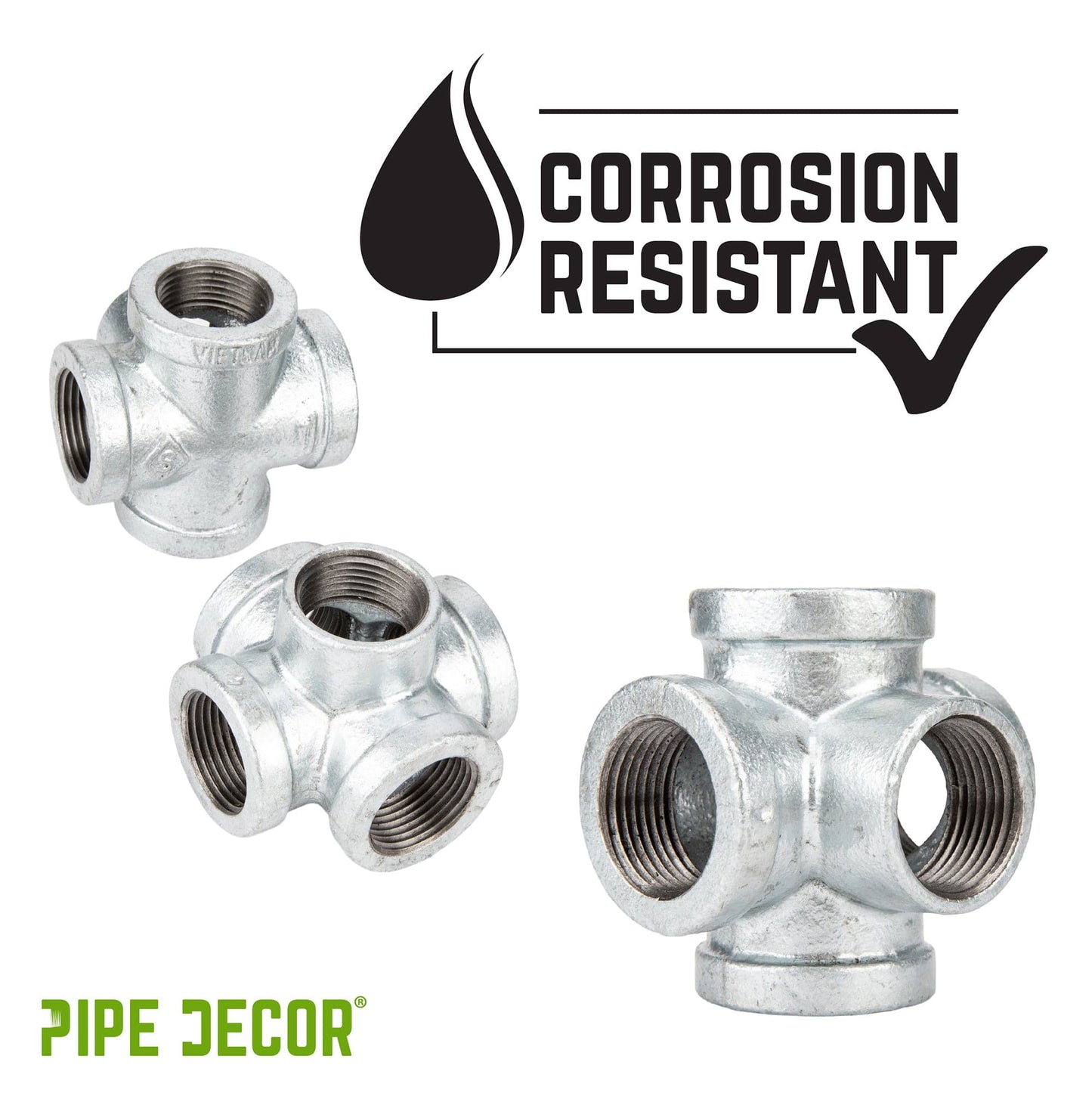 1 in. Galvanized 5-Way Fitting