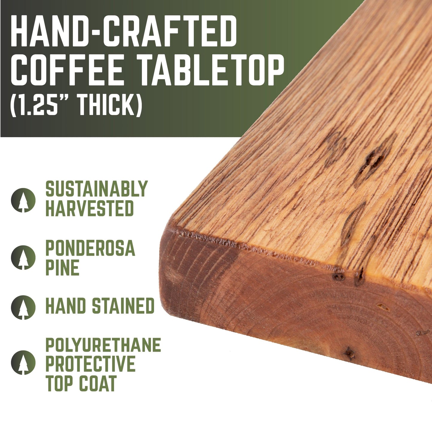 RESTORE Sunset Cedar Solid Wood Coffee Table