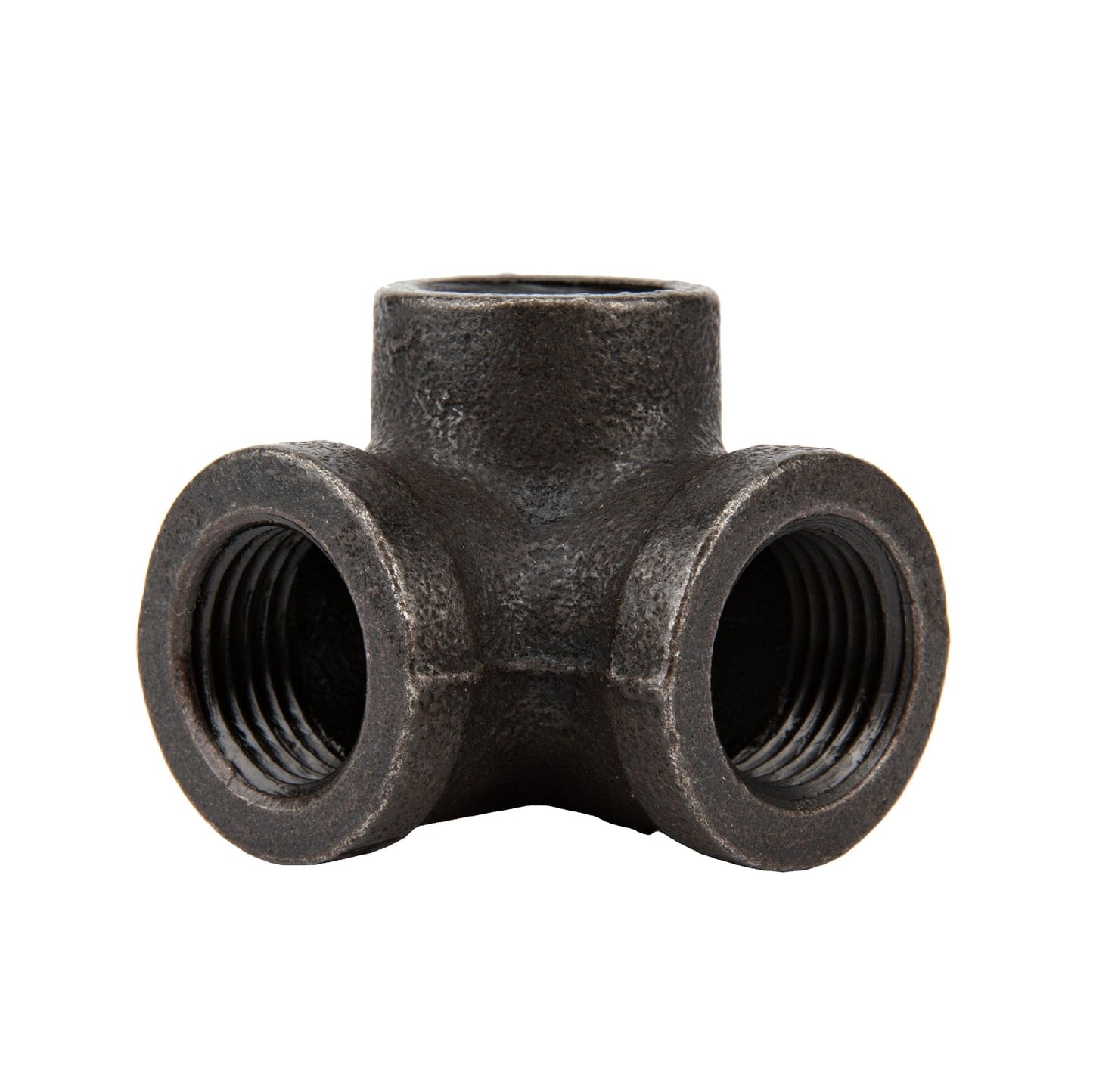 1/2 in. Prefinished Matte Black Side Outlet Elbow PIPE DECOR