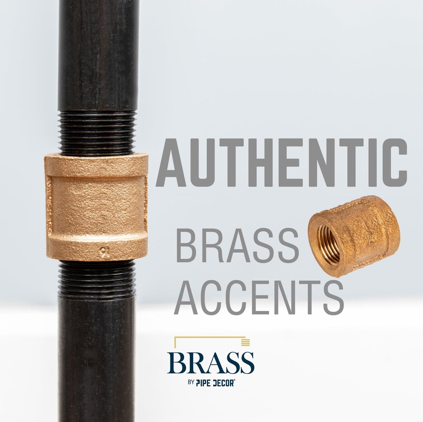 1/2 in. Red Brass Coupling PIPE DECOR