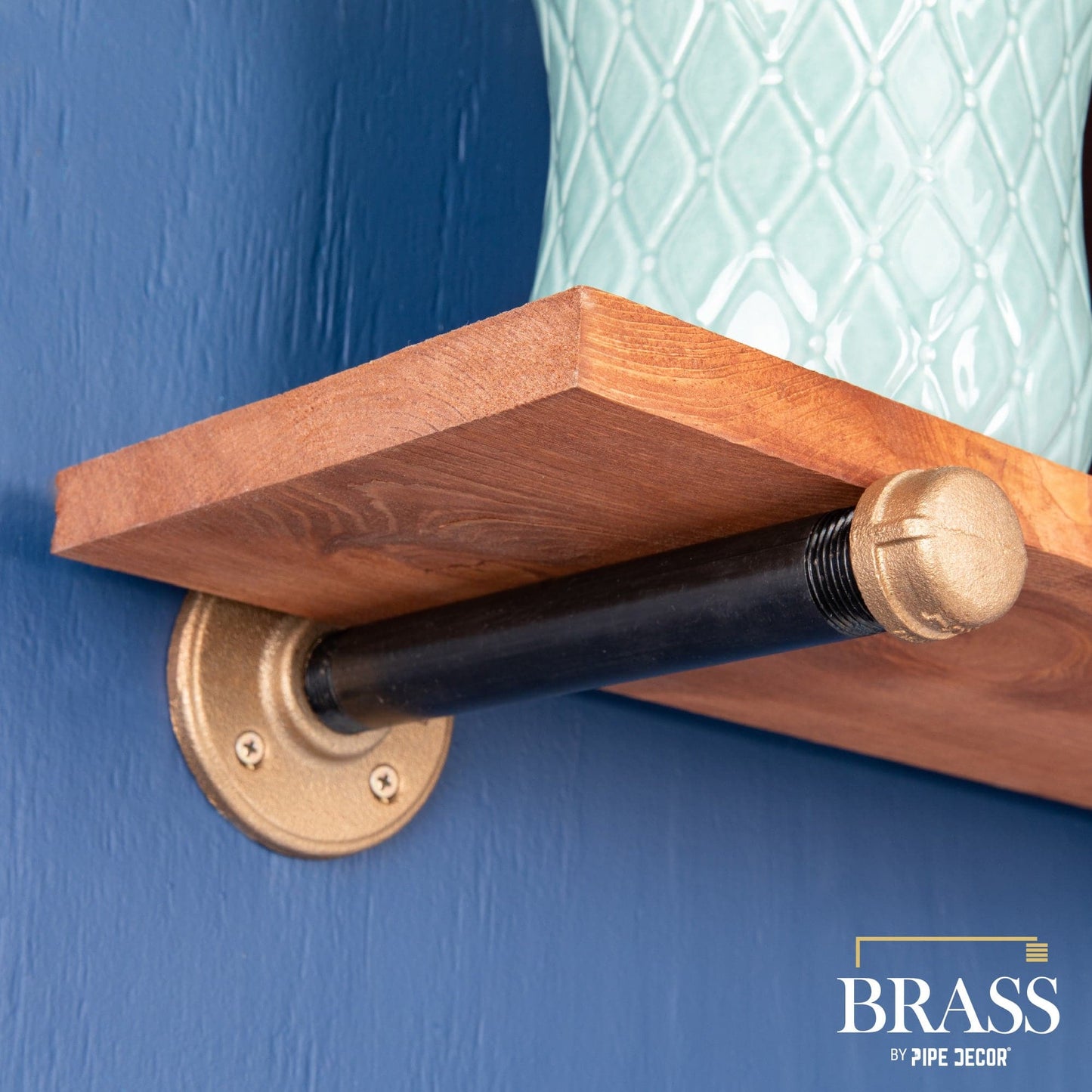1/2 in. Red Brass Flange PIPE DECOR