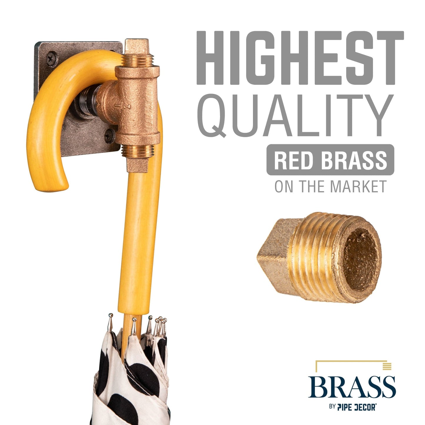 3/4 in. Red Brass Plug
