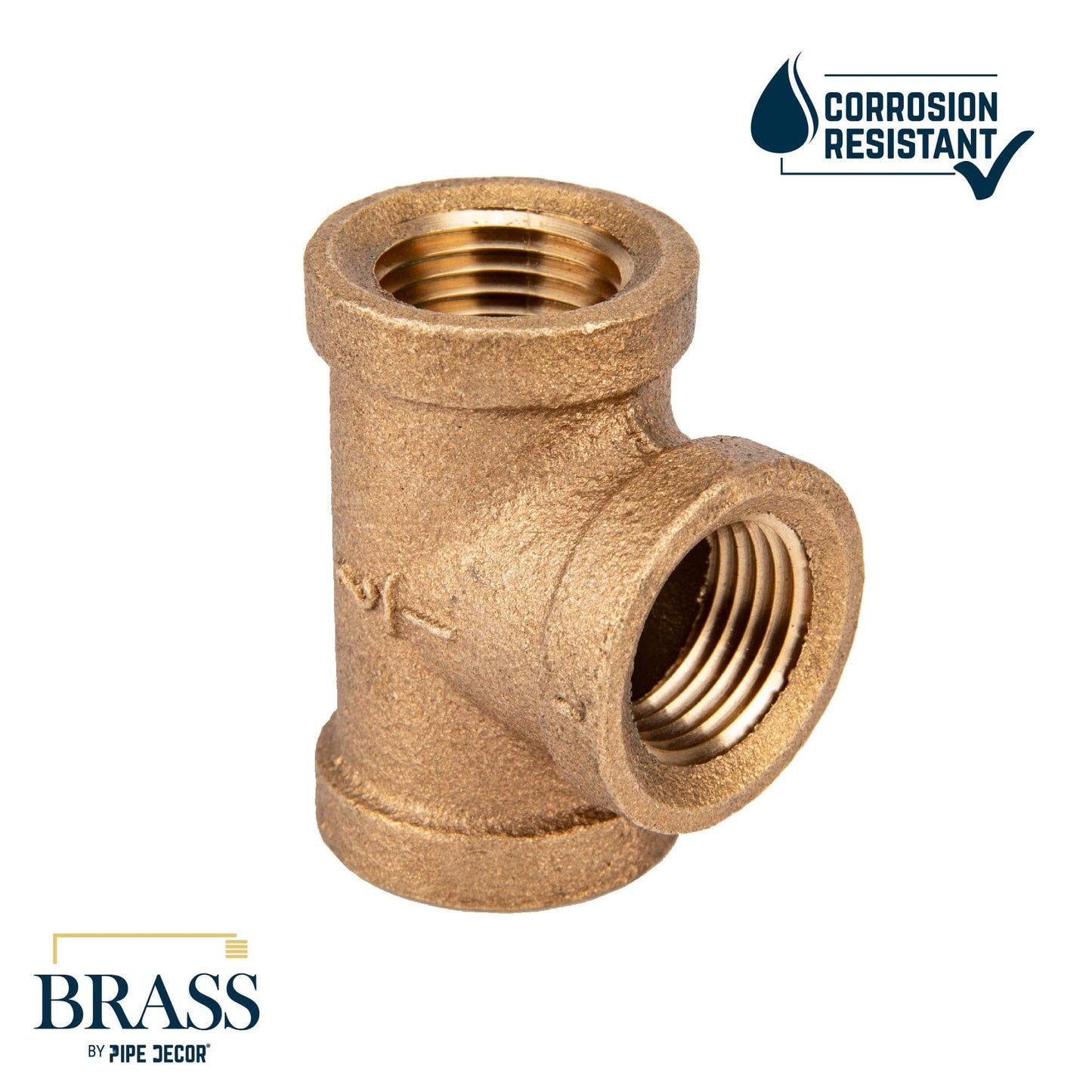 1/2 in. Red Brass Tee