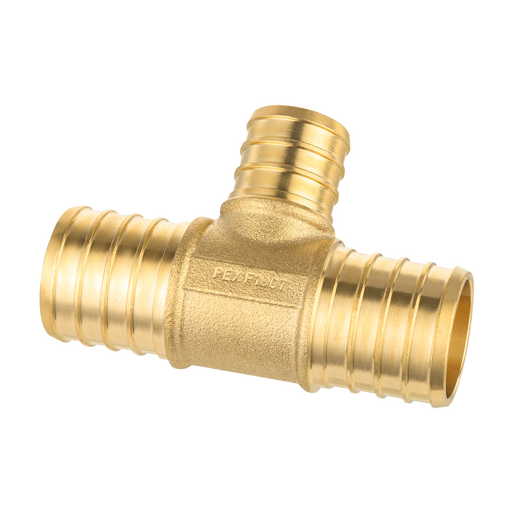 PEX-B Crimp 1" PEX x 1" PEX x 3/4" PEX Reducing Tee (Lead Free)