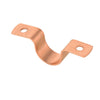 Pro 50 Pack 1/2" Copper Pipe Straps, Two Hole Plumbingsell