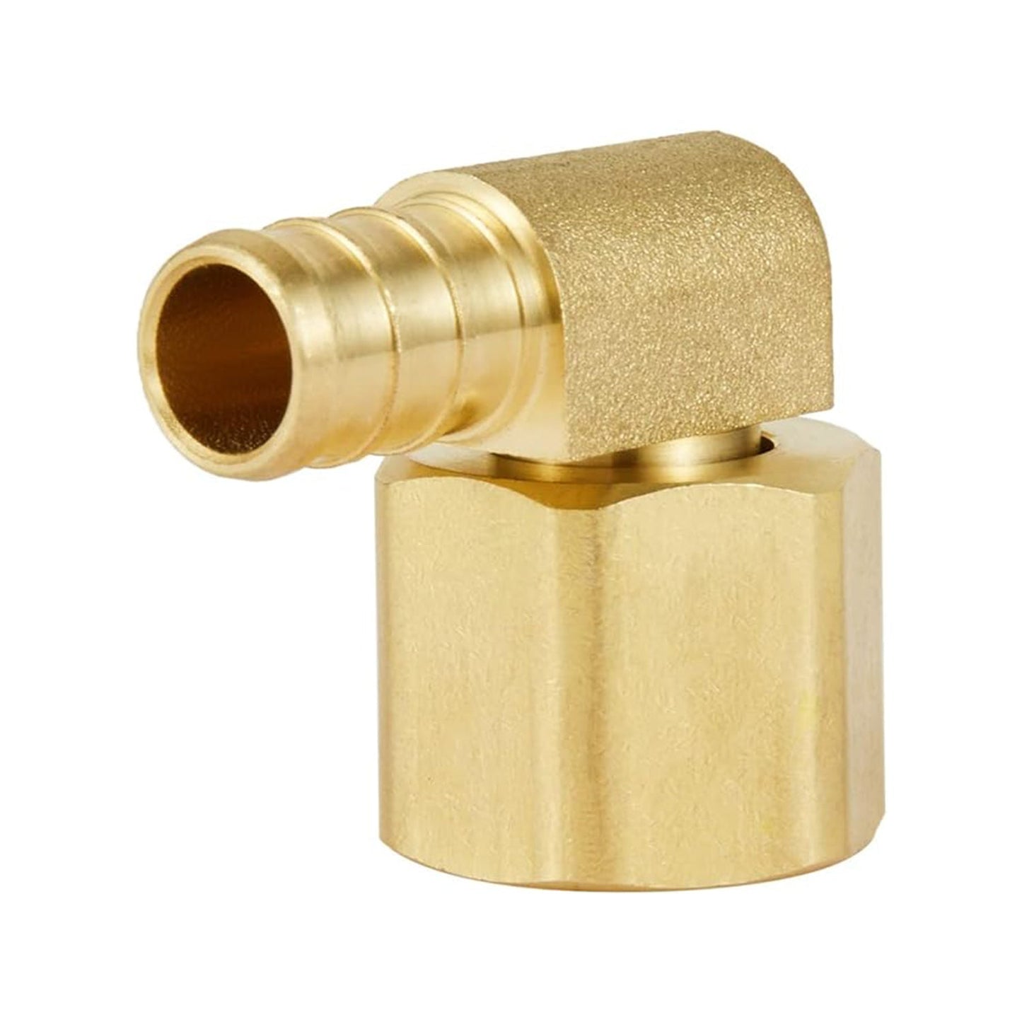 PEX-B Crimp 3/4" PEX x 3/4" Female NPT Metal Swivel Elbow (Lead Free)