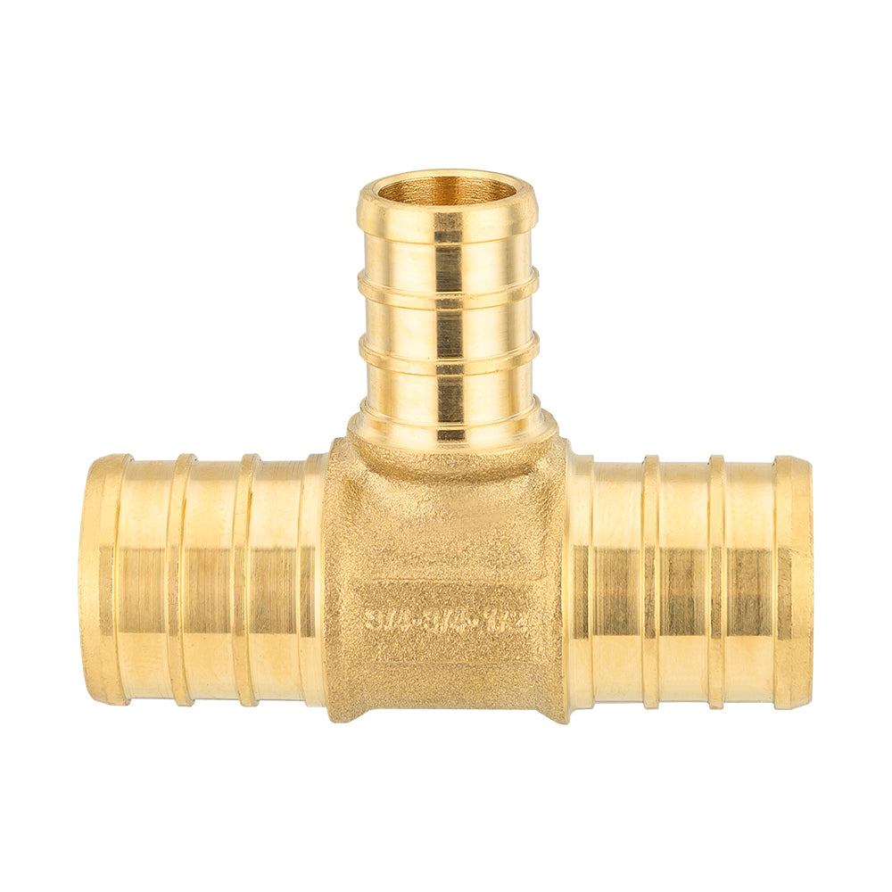PEX-B Crimp 3/4" PEX x 3/4" PEX x 1/2" PEX Reducing Tee (Lead Free)