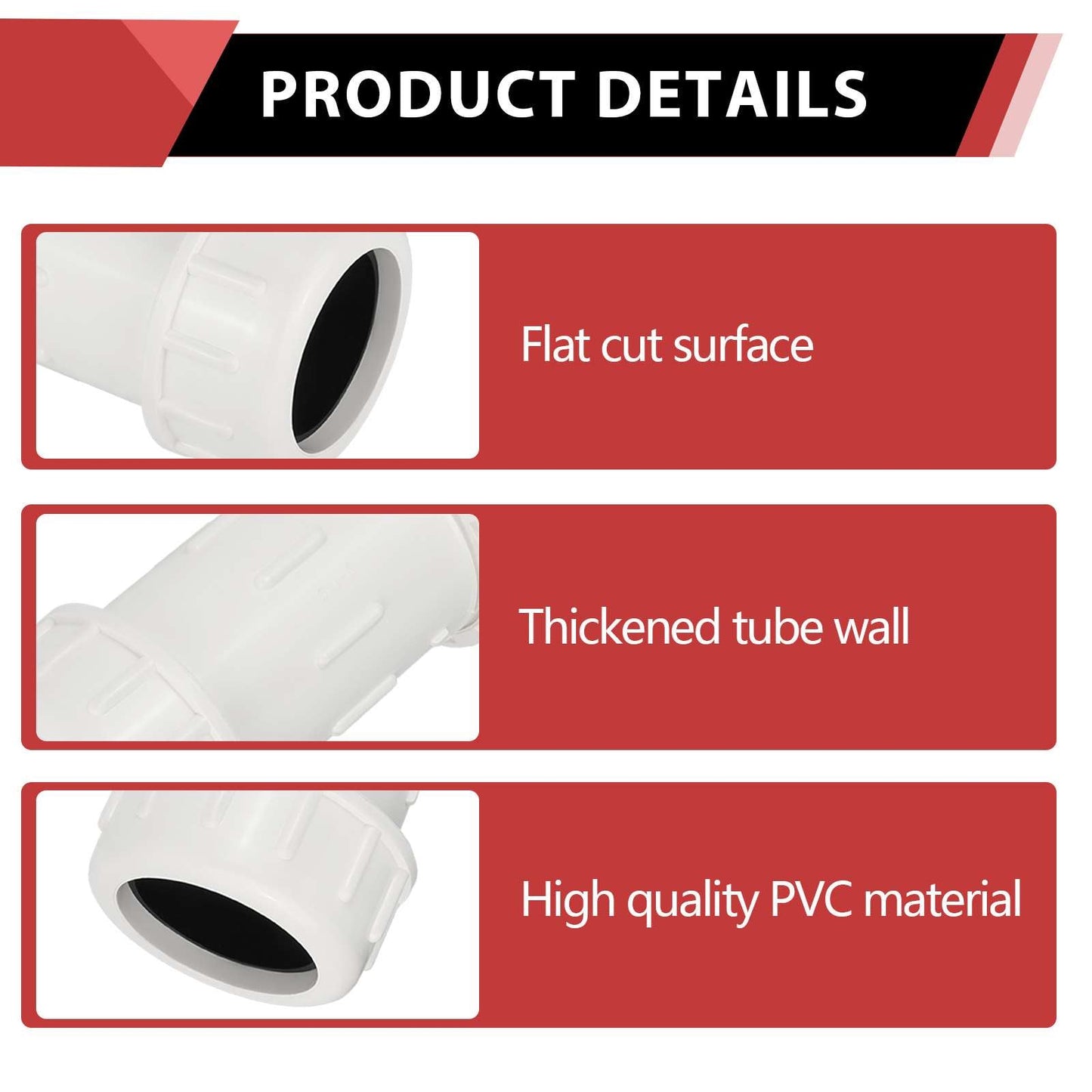 10 Pcs 1" PVC Compression Coupling
