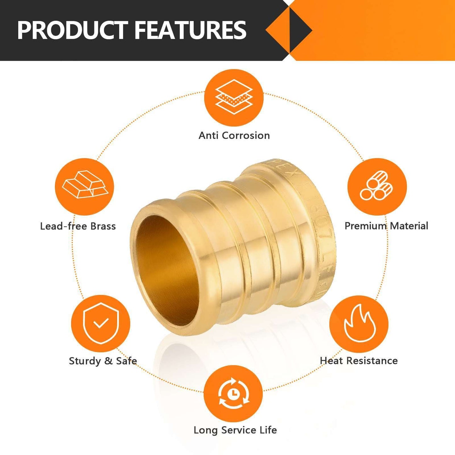 PEX-B Crimp 3/4" Plug (Lead Free)