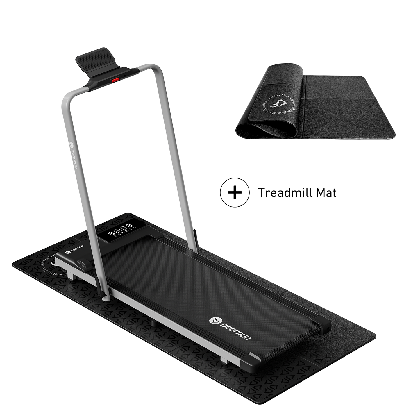DeerRun® DeerRun A5 Pro Smart 2 in 1 Folding Treadmill Silver