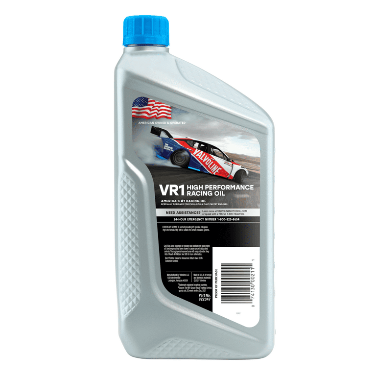 Valvoline VR1 Racing 20W-50 Conventional Motor Oil 1 QT EasyOptionXY LLC