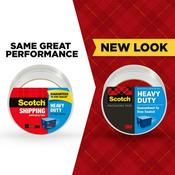 Scotch Heavy Duty Packaging Tape, Clear, 1.88" x 38.2 yd, 1 Dispenser EasyOptionXY LLC