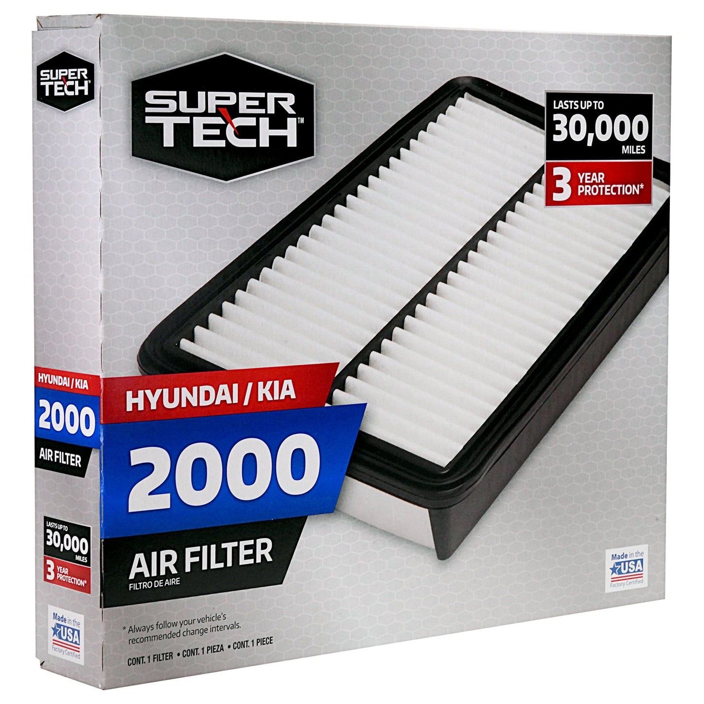 Super Tech 2000 Engine Air Filters, Replacement for Hyundai and Kia EasyOptionXY LLC