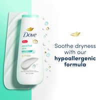 Dove Sensitive Skin Liquid Body Wash Hypoallergenic and Sulfate Free, 20 oz, 2 Count EasyOptionXY LLC
