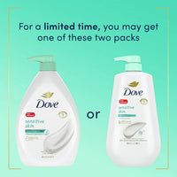Dove Sensitive Skin Hypoallergenic Liquid Body Wash with Pump, 30.6 oz EasyOptionXY LLC