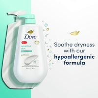 Dove Sensitive Skin Hypoallergenic Liquid Body Wash with Pump, 30.6 oz EasyOptionXY LLC