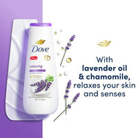 Dove Relaxing Body Wash Lavender Oil & Chamomile Cleanser, 20 oz EasyOptionXY LLC