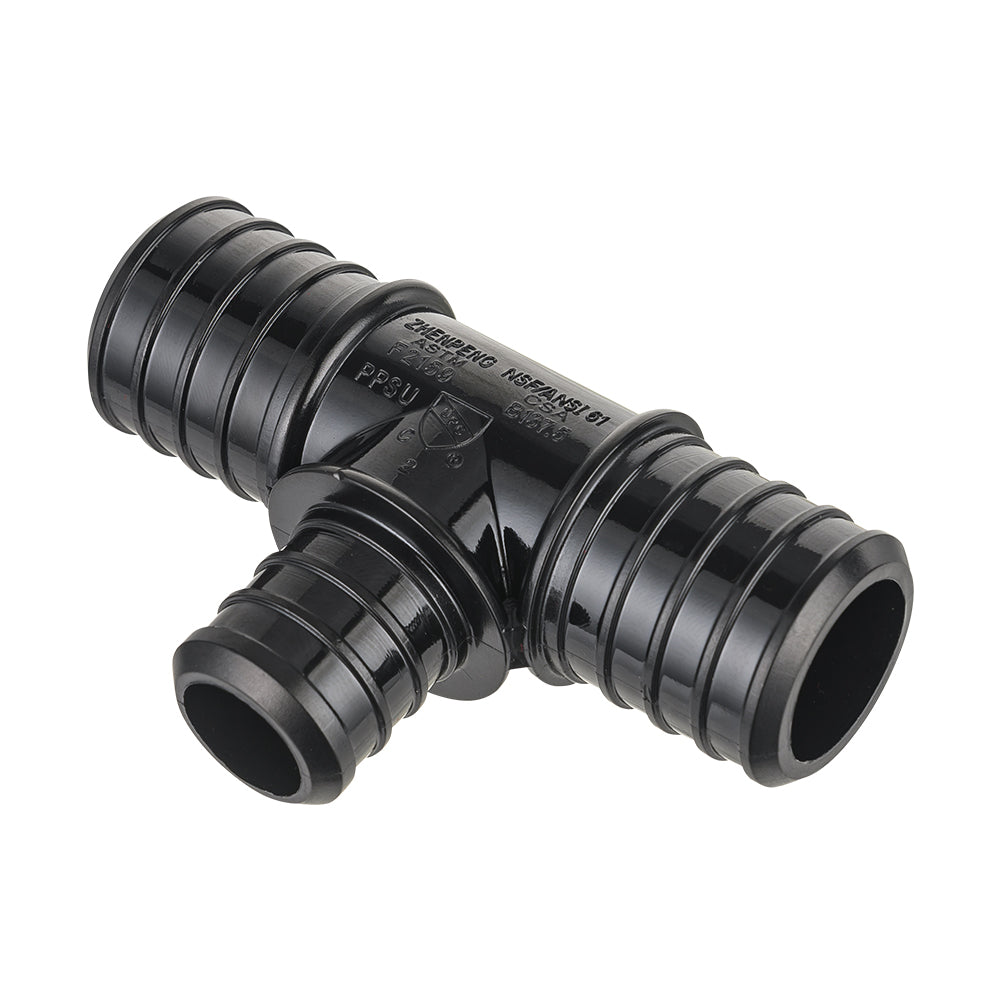 PEX-B Crimp 3/4" x 3/4" x 1/2" PPSU Tee