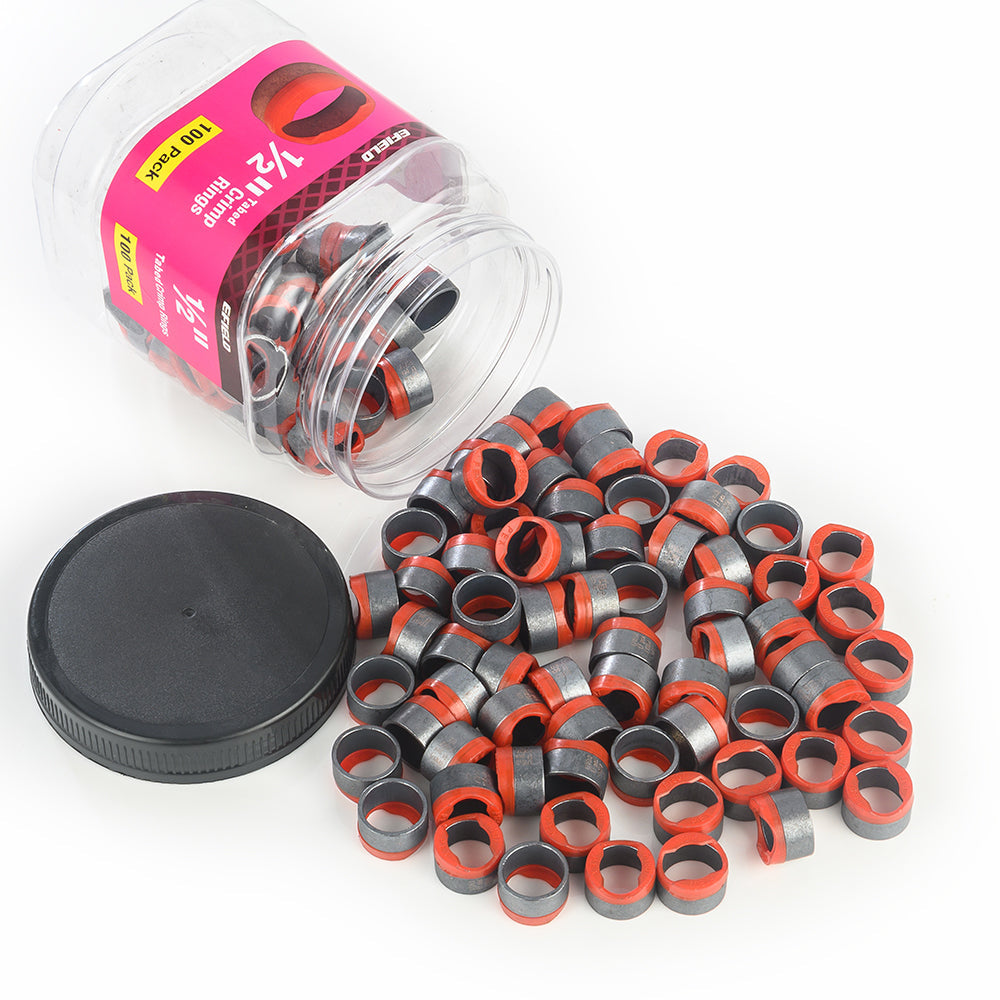 PEX Copper Rings 1/2", w/End Stop, 100 Pro Pack
