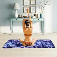 JupiterGear Tie Dye Yoga Mat Towel with Slip-Resistant Grip Dots Jupiter Gear