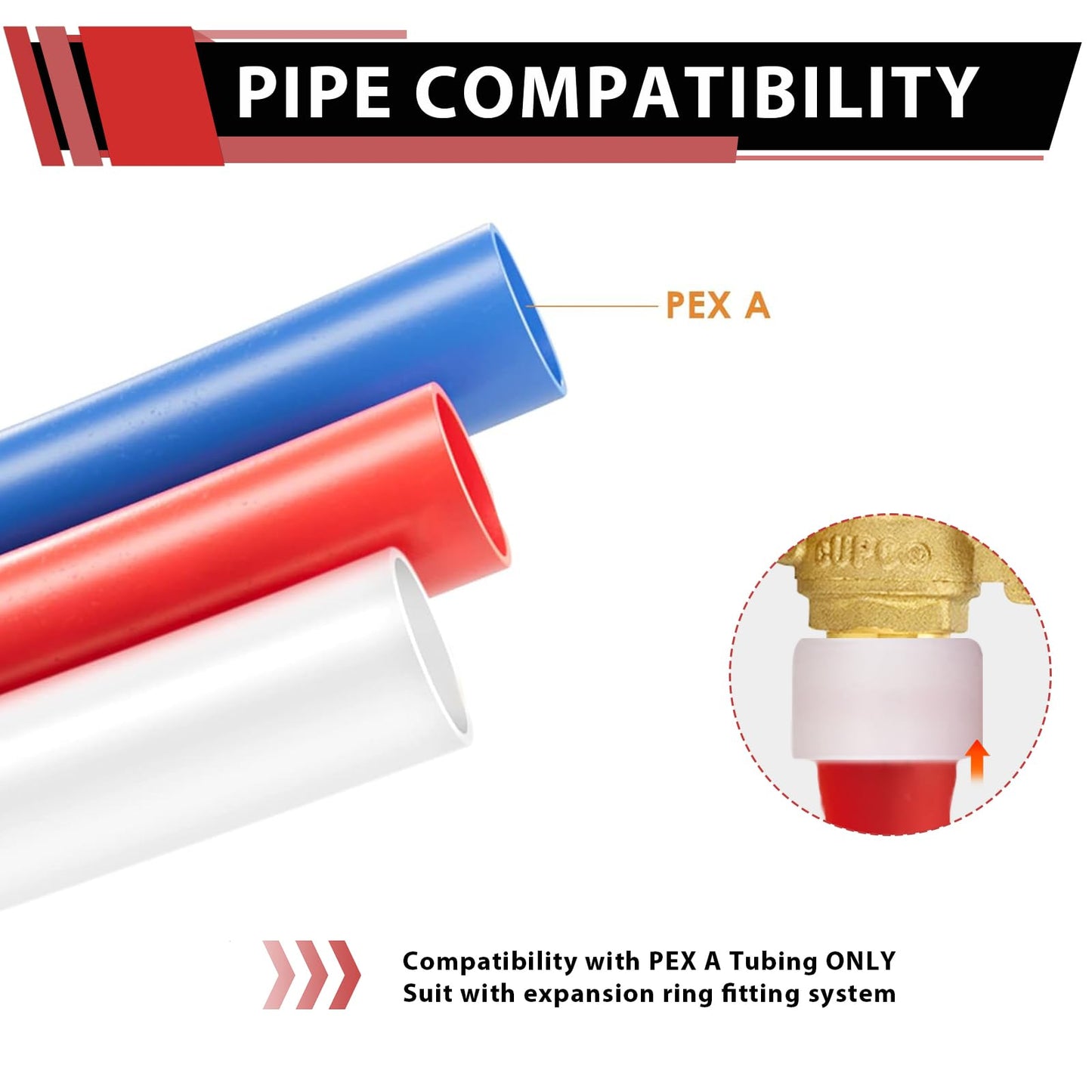 PEX A Expansion 3/4" PEX x 3/4" PEX x 1/2" Male Threaded F1960Tee (Lead Free)