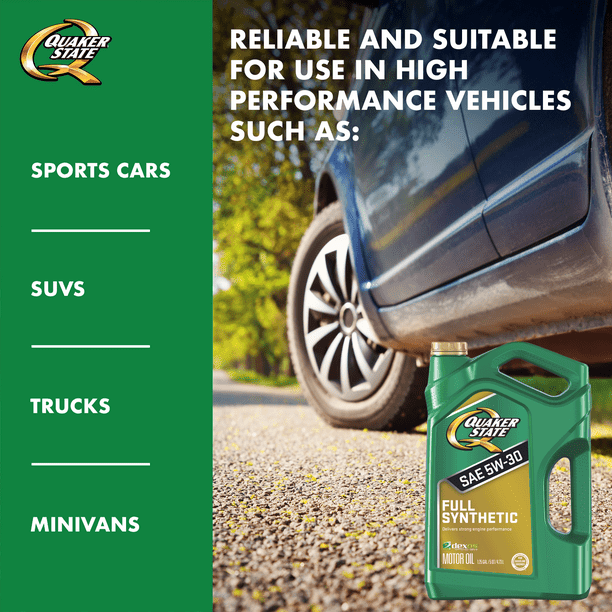 Quaker State Full Synthetic 5W-30 Motor Oil, 5-Quart EasyOptionXY LLC