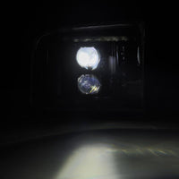 AlphaRex 05-07 Ford Super Duty/Excursion LUXX-Series LED Projector Headlights Alpha-Black OffRoadUSA.com