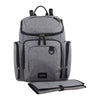 Eastsport Wooster St. Backpack Diaper Bag with Adjustable Shoulder Straps, Bonus Changing Pad, Stroller Straps and Insulated Zipper Pockets, Light Grey EasyOptionXY LLC