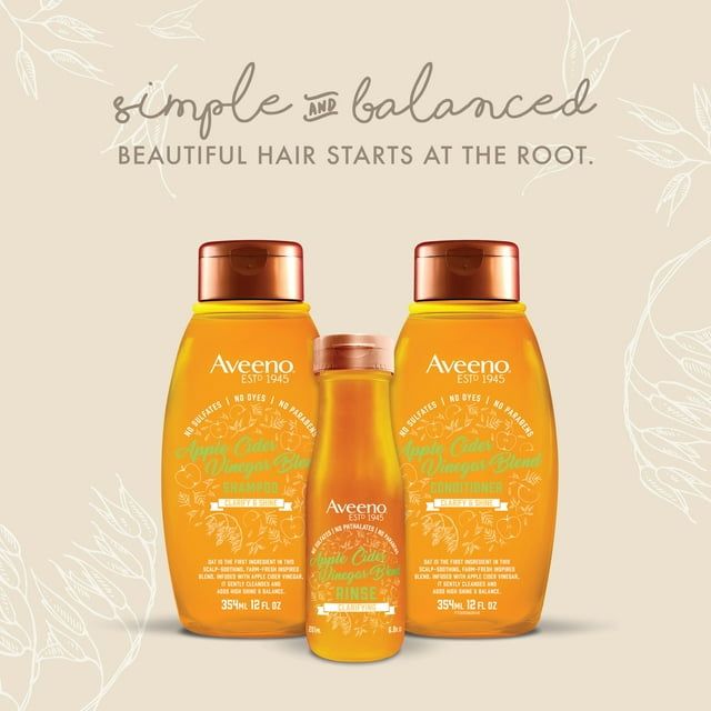 Aveeno Clarifying Apple Cider Vinegar In-Shower Rinse, 6.8 fl oz EasyOptionXY LLC