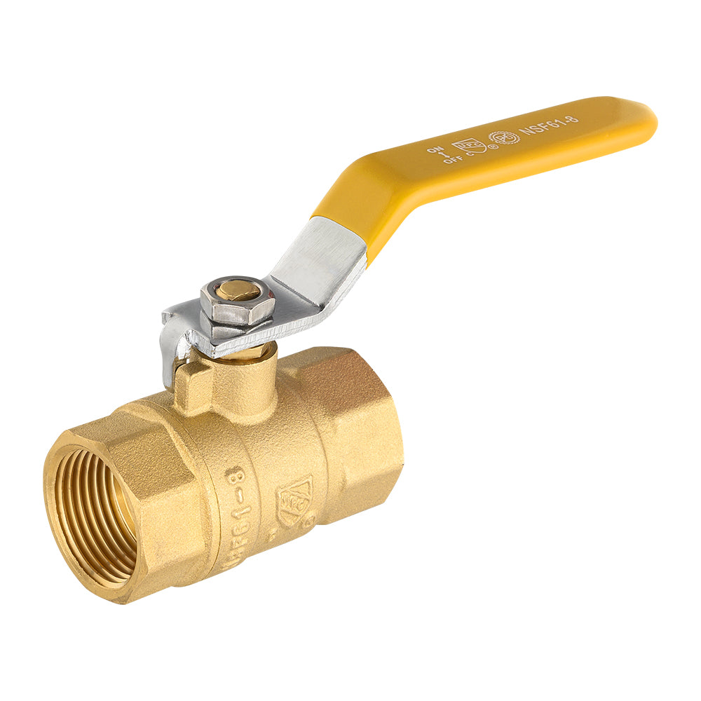 10 Pcs 3/4" FNPT Ball Valve, Yellow (Lead Free) Plumbingsell