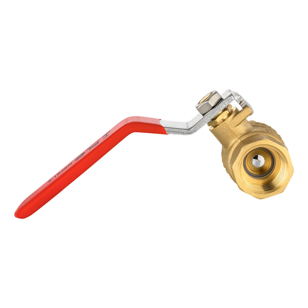 10 Pcs 1" FNPT Ball Valve, Red (Lead Free)