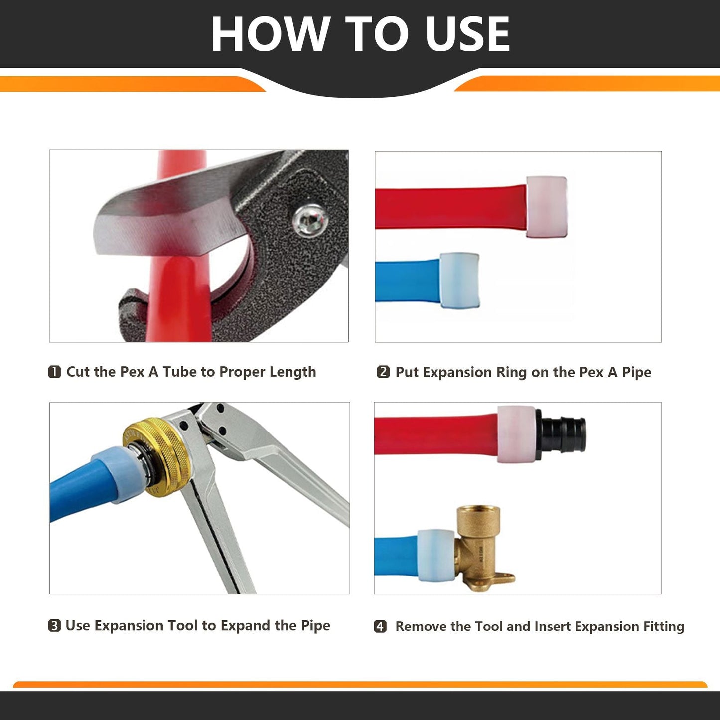 PEX A Expansion 1/2" PEX x 3/4" PEX Expansion Reducing Coupling (Lead Free)