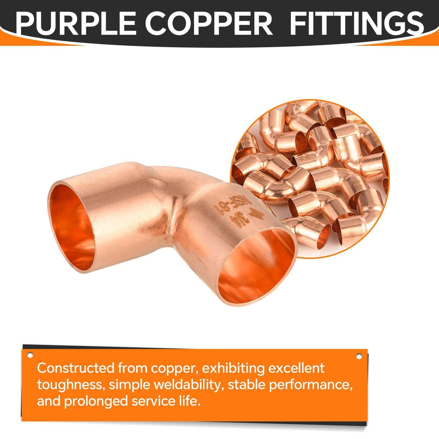3/4" 90º Short Radius Copper Elbow